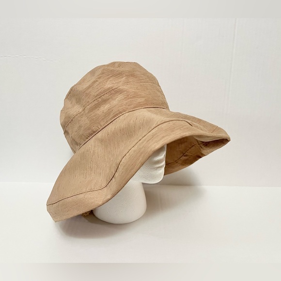Scala Bucket hat 100 percent polyester dark tan - Picture 1 of 11